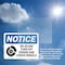 Signmission No Idling Turn Off Engine And Chock Wheels OSHA Notice Sign, Vinyl Decal, 7in W x 5in L, 2PK OS-2PACK-NS-D-57-L-16139 - alternate 2